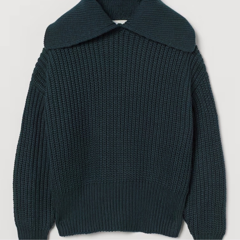 H&M Collared Rib Knit Sweater - Picture 6 of 9